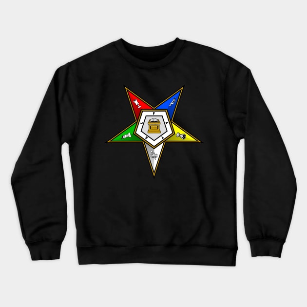 OES Emblem Order Of The Eastern Star Crewneck Sweatshirt by Master Mason Made